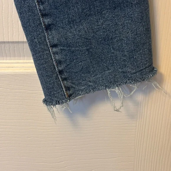 Kensie Dark Blue Cropped Straight Jeans - Picture 6 of 8